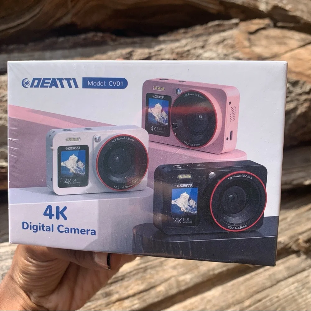 Deatti 4k Digital Camera | Duel Screens | Selfie Camera for Kids
